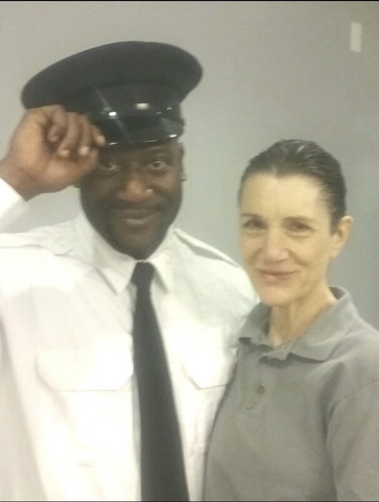 Tomike Ogugua with Harriet Walter during Henry IV
