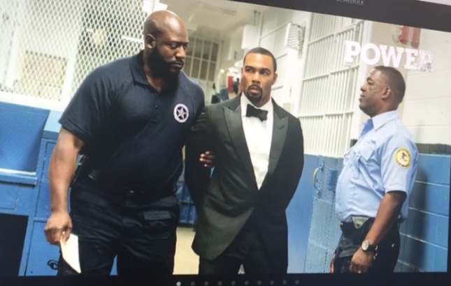 Behind-the-scenes monitor image from Power
