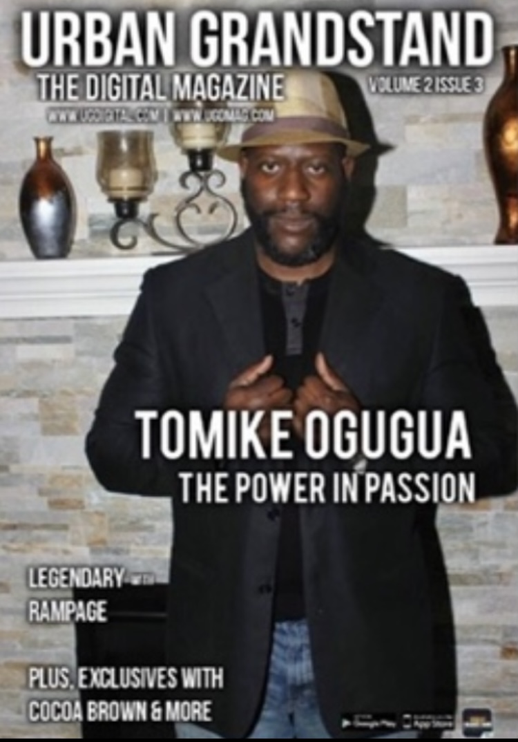 Tomike Ogugua on the cover of Urban Grandstand